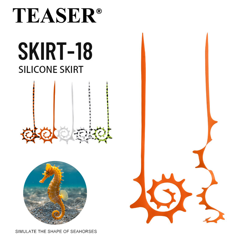 Fishing Equipment Lures - TEASER 5pcs SKIRT-18 145mm Rok Karet