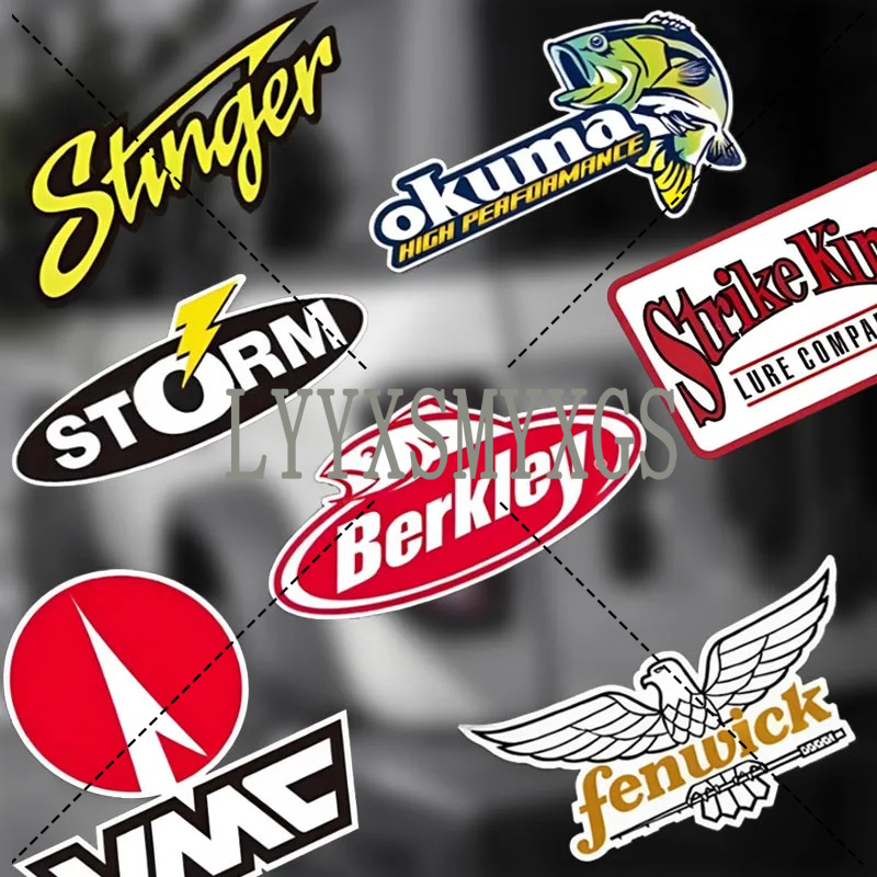 Fishing Equipment Box - Stiker Mobil Pancing Luar Ruangan Berperekat,