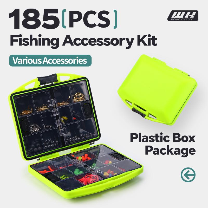 Fishing Equipment Organizer - WEIHE 185pcs Set Kotak Aksesoris Pancing