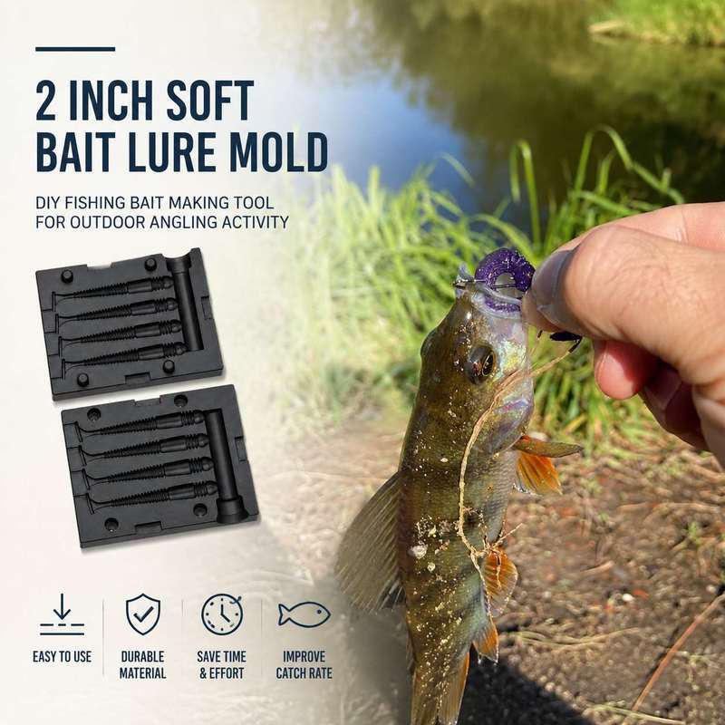 Fishing Equipment Lures - Cetakan Umpan Lunak 2 Inci, Alat