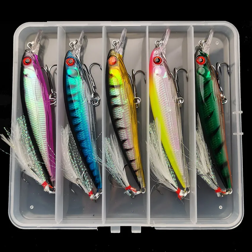 Fishing Equipment Lures - 5 buah/kotak umpan pancing bionik mata
