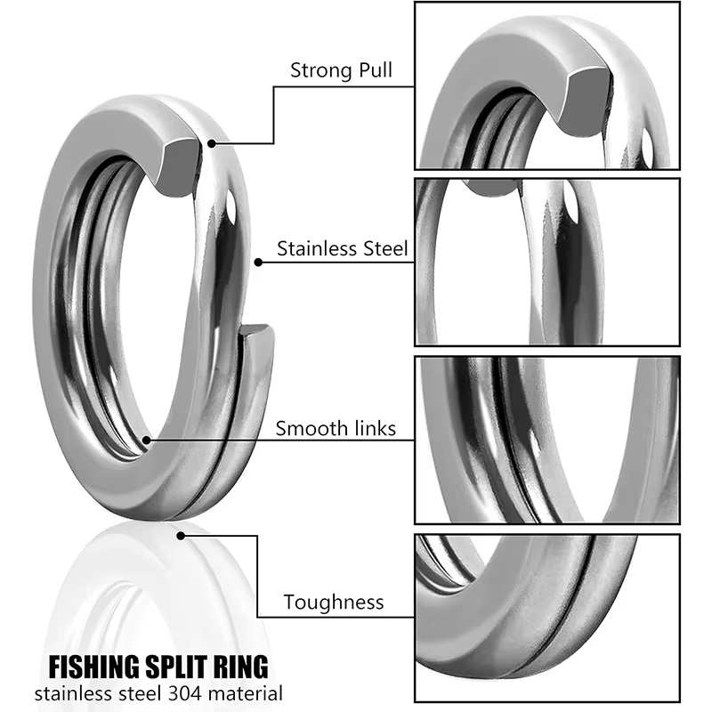 Fishing Equipment Box - Cincin Pemisah Pancing Baja Tahan Karat
