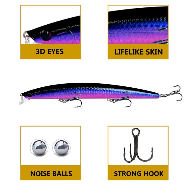 Minnow umpan pancing buatan La - Fishing Equipment Lures ulasan dan harga