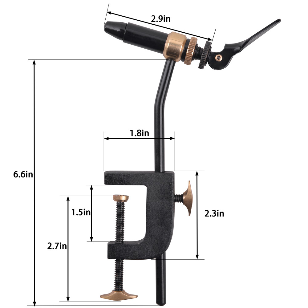 Rotary Fly mengikat alat Vise  - Fishing Equipment Lures ulasan dan harga