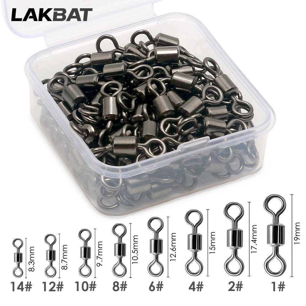 100PCS Konektor Putar Baja Ant - Fishing Equipment Box ulasan dan harga