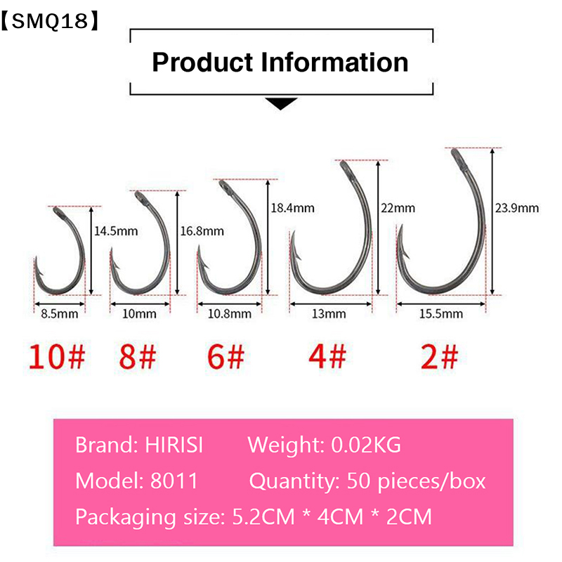 Hirisi 50 Buah Kail Berduri Da - Fishing Equipment Organizer ulasan dan harga