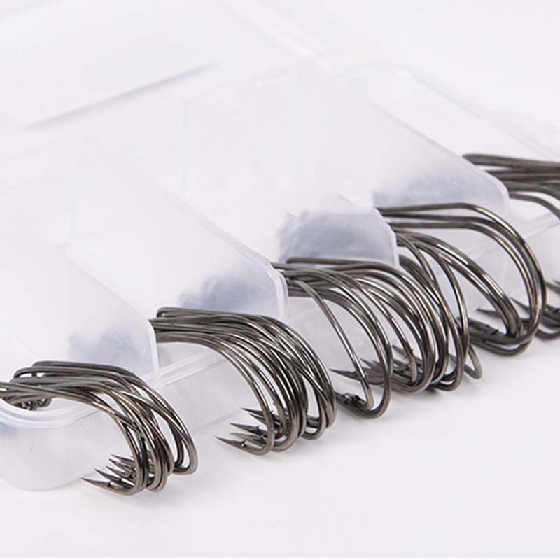 50Pcs/Kotak Kail Pancing Baja  - Fishing Equipment Organizer ulasan dan harga